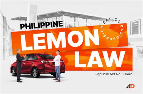 The basics of Philippine Lemon Law .